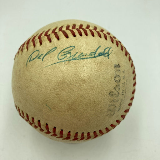 Del Crandall Signed Vintage 1940's Official Minor League Baseball