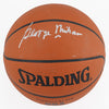 George Mikan Signed Spalding NBA Basketball Silver Ink  JSA Certified