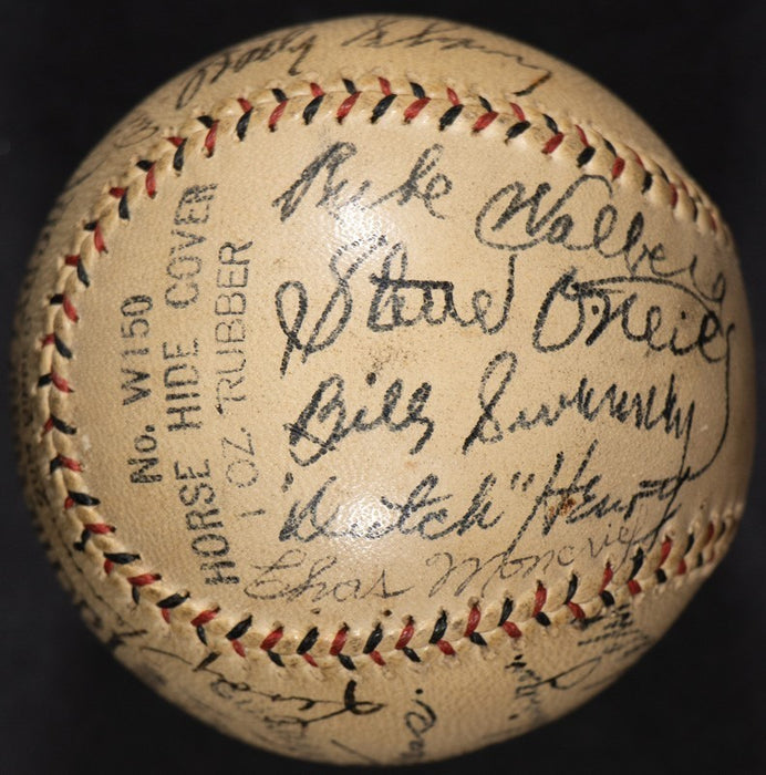 Harry Heilmann & Lefty Grove 1920's Legends Multi Signed Baseball PSA DNA COA
