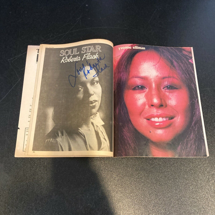 Roberta Flack Twice Signed Vintage 1979 Magazine With JSA COA