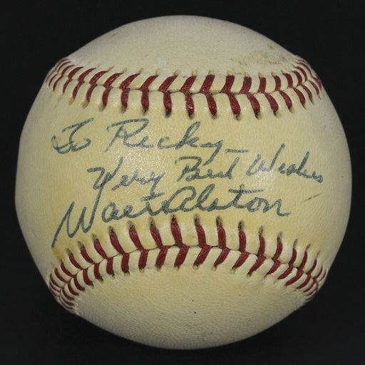 Vintage 1970 Walt Alston Signed Autographed National League Baseball JSA COA