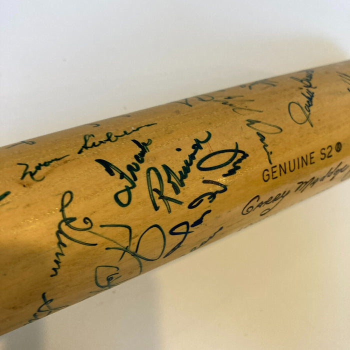 New York & San Francisco Giants Legends Multi-Signed Baseball Bat JSA Sticker