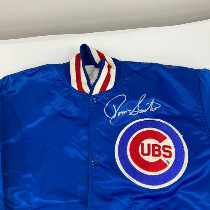 Ron Santo Signed Authentic Chicago Cubs Jacket Beckett Authenticated