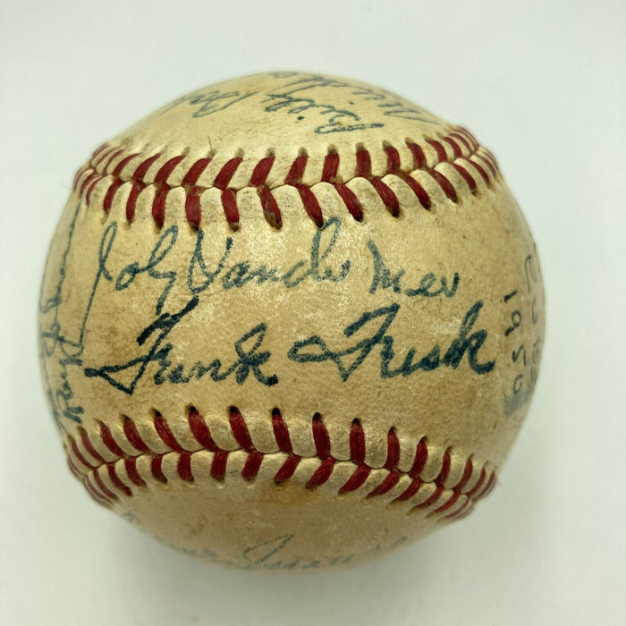 1950 Chicago Cubs Team Signed Official National League Frick Baseball