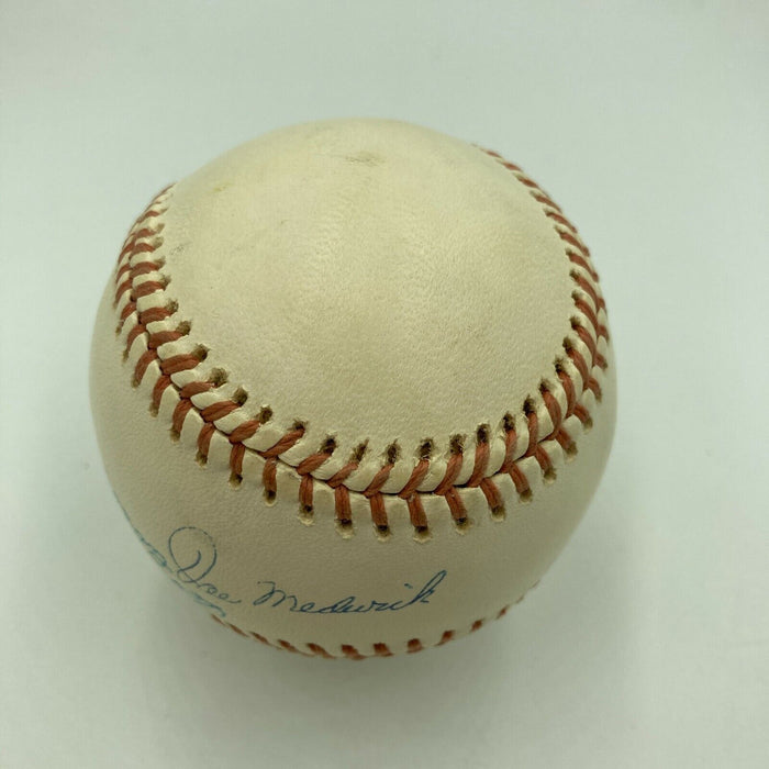 Joe Medwick Sweet Spot Hall Of Fame Multi Signed National League Baseball JSA