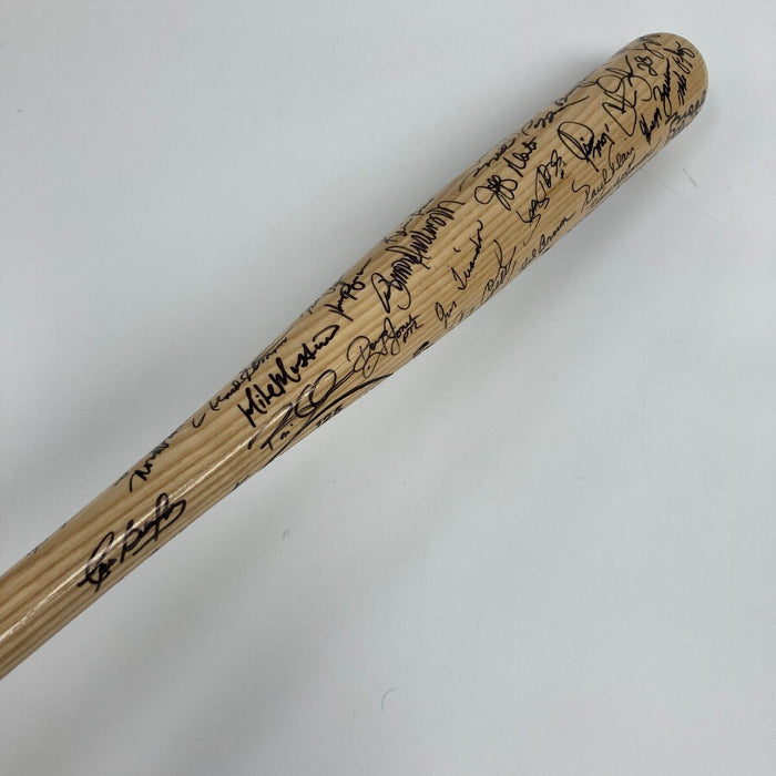 Baltimore Orioles Legends Multi Signed 40th Anniversary Bat 48 Sigs Bat PSA