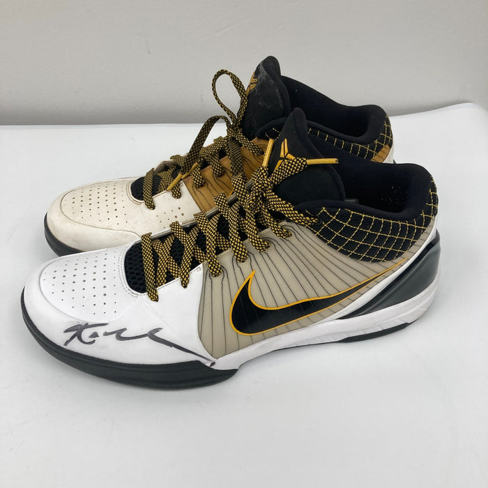 Kobe Bryant 2009 Dual Signed Game Used Kobe IV PE Sneakers Shoes PSA DNA & LOP