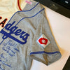 1951 Shot Heard Round The World Giants Dodgers Signed Jersey Willie Mays Steiner