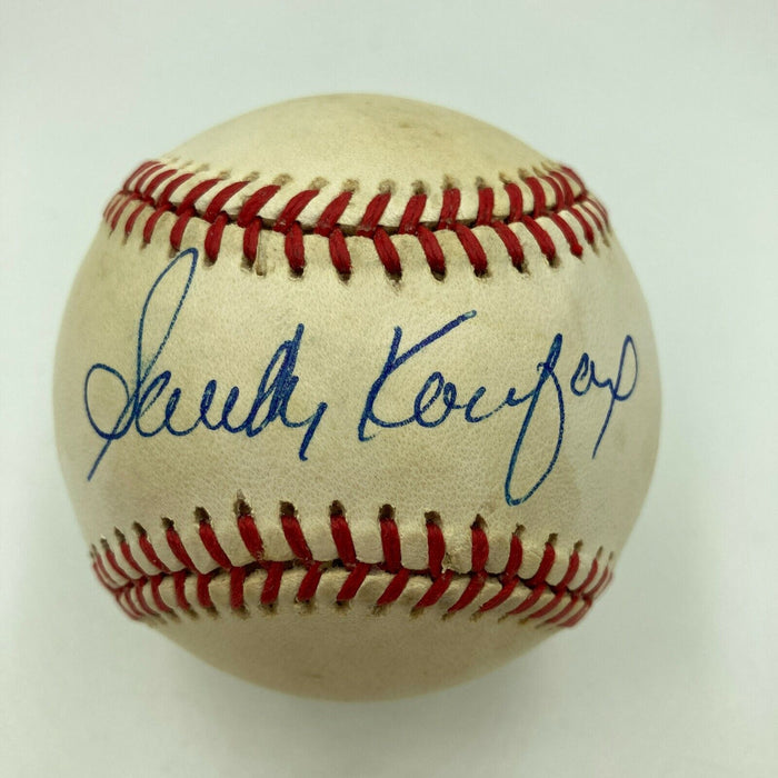 Sandy Koufax Signed Vintage Official National League Feeney Baseball JSA COA