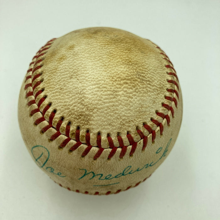 Beautiful Joe Medwick Single Signed Official National League Baseball JSA COA