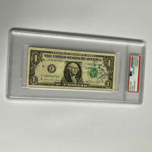 Sam Huff Signed Autographed $1 One Dollar Bill PSA DNA COA NFL