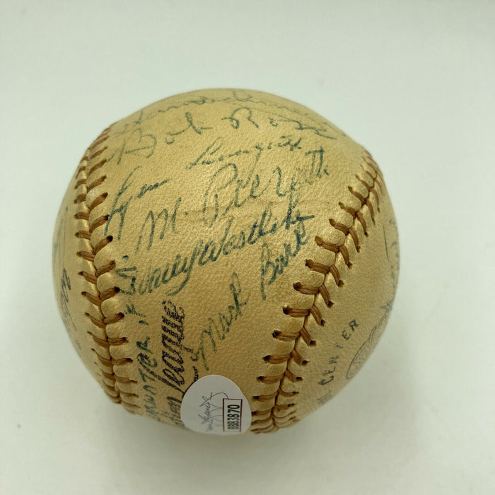 Nice 1956 Philadelphia Phillies Team Signed Baseball 25 Sigs With JSA COA