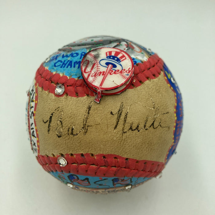 Babe Ruth Signed Charles Fazzino Hand Painted Pop Art Baseball JSA COA 1/1