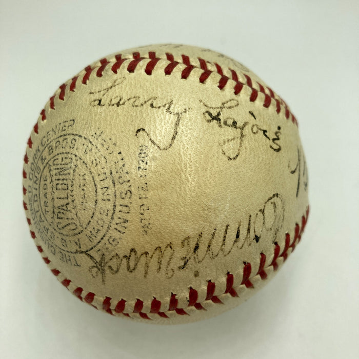 Babe Ruth Ty Cobb Honus Wagner 1939 HOF Inaugural Induction Signed Baseball PSA