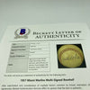 Satchel Paige Rocky Marciano Red Grange Sports Legends Signed Baseball Beckett