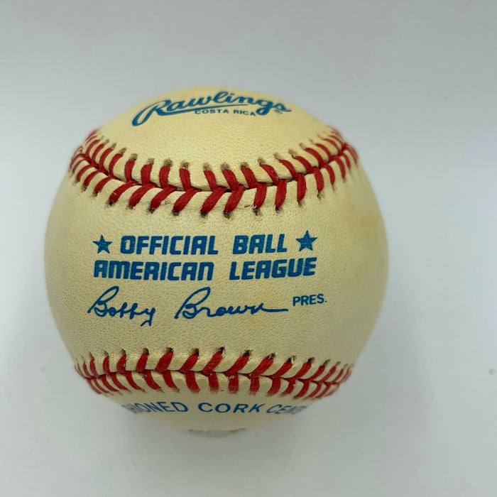 Bob Knight Single Signed American League Baseball Indiana Hoosiers JSA COA