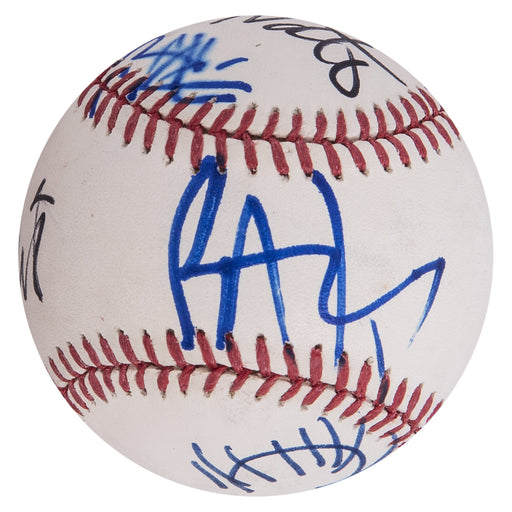 Taylor Hawkins Foo Fighters Band Multi Signed Baseball Expletive Drawing PSA DNA