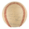 1961 New York Yankees W.S. Champs Team Signed Baseball Mickey Mantle Maris BAS