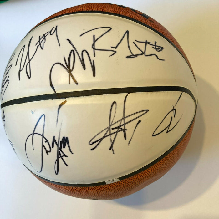 Dirk Nowitzki Chris Bosh Dwight Howard HOF Multi Signed Basketball JSA COA