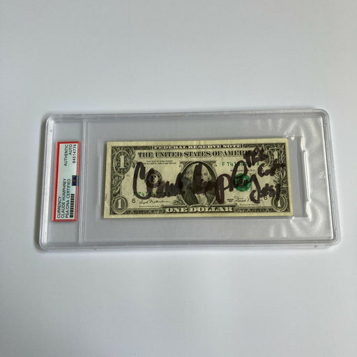 Claude Humphrey Signed Autographed $1 One Dollar Bill PSA DNA COA NFL