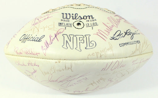 1975 Los Angeles Rams Team Signed Presentation Game Football 41 Sigs JSA COA