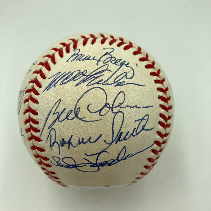 1986 New York Mets World Series Champs Team Signed W.S. Baseball JSA COA