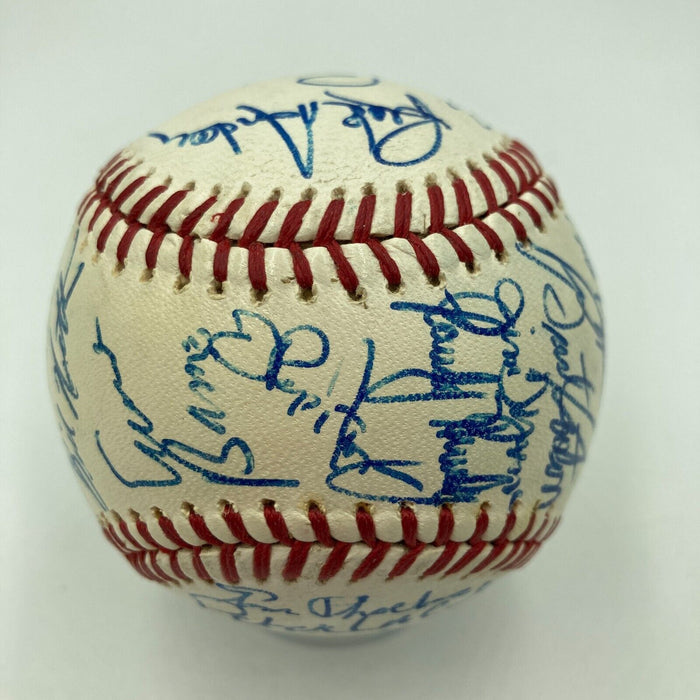 Beautiful 1972 Chicago Cubs Team Signed Baseball Ernie Banks PSA DNA