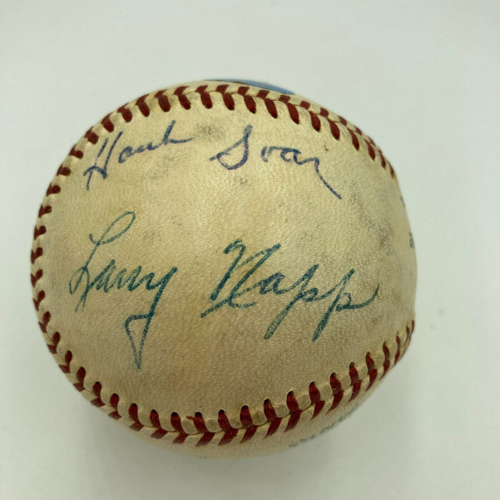 1956 World Series Signed Game Used Baseball Yankees VS. Dodgers MEARS COA