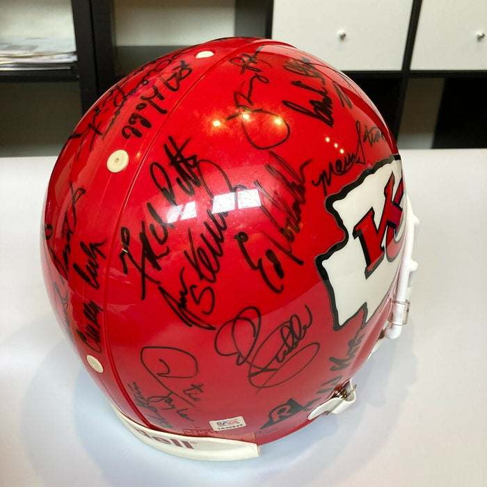 1969 KANSAS CITY CHIEFS SUPER BOWL IV CHAMPIONS TEAM SIGNED HELMET PSA DNA COA