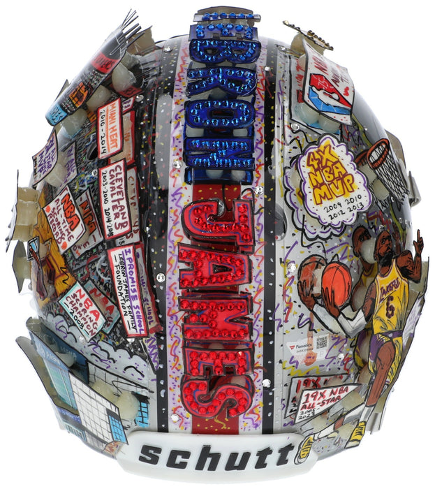 Lebron James Signed Charles Fazzino Pop Art Ohio Helmet UDA Upper Deck Fanatics