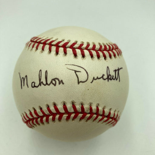 Mahlon Duckett Signed Official Major League Baseball Negro League Legend JSA