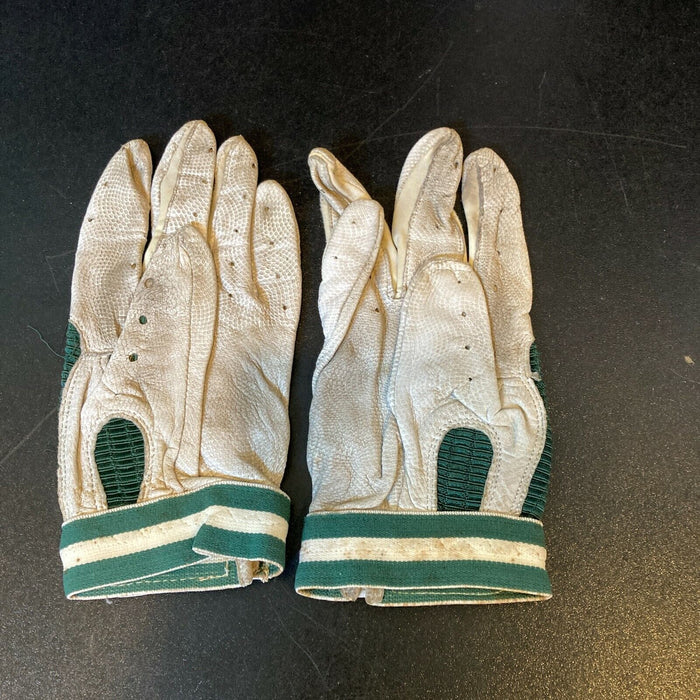 Rare Mark McGwire Signed Pair Of 1980's Game Used Batting Gloves With JSA COA