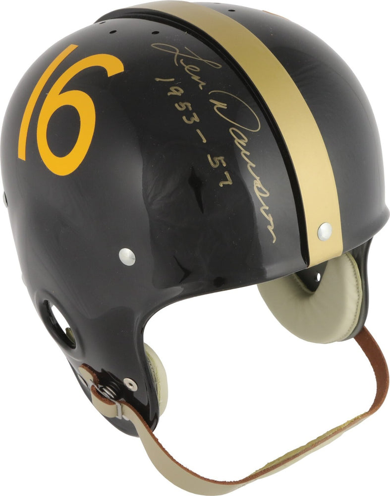 Len Dawson Signed Purdue Boilermakers Authentic Full Size Helmet PSA DNA COA