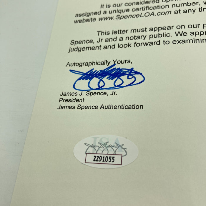 1961 New York Yankees World Series Champs Team Signed Baseball Mickey Mantle JSA