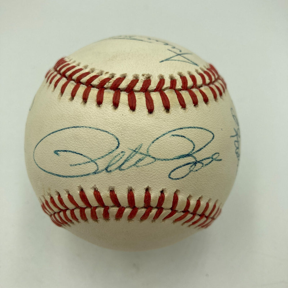 Willie Mays Hank Aaron Stan Musial 3,000 Hit Club Signed Baseball 8 Sigs JSA COA