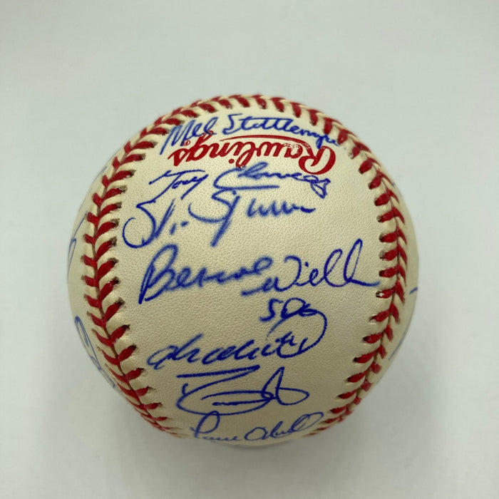 1998 New York Yankees World Series Champs Team Signed Baseball Jeter JSA COA