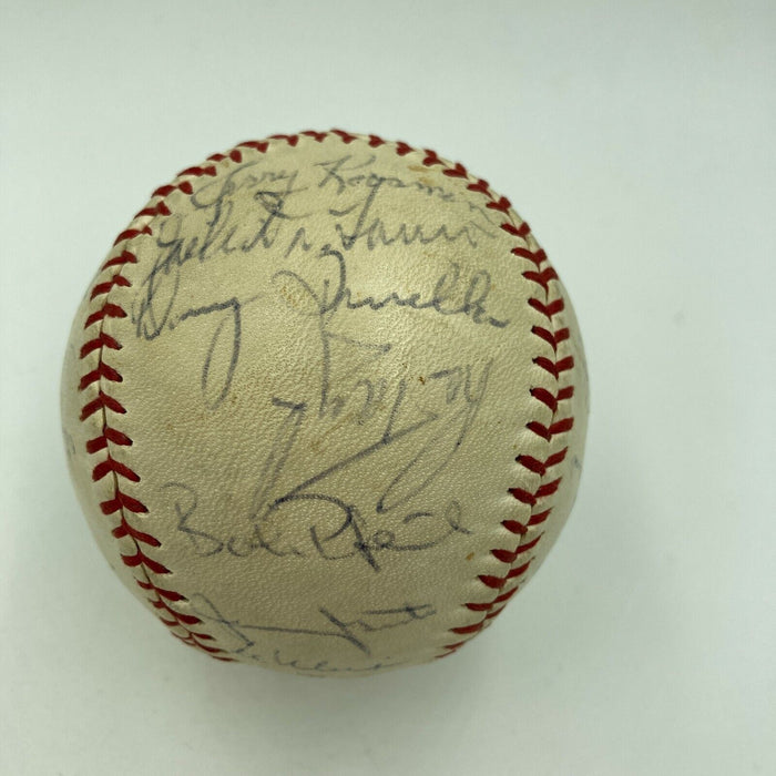 Vintage 1969 New York Mets WS Champs Team Signed Baseball Gil Hodges JSA COA