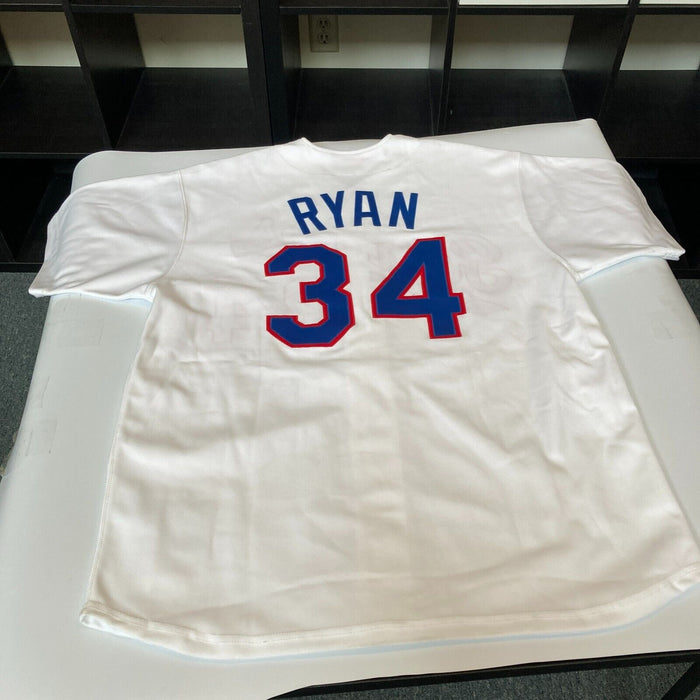 Nolan Ryan Signed Authentic 1993 Texas Rangers Mitchell & Ness Jersey JSA COA