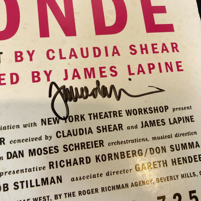 Kathy Najimy & James Lapine Signed dirty Blonde Movie Poster 14x22 JSA COA