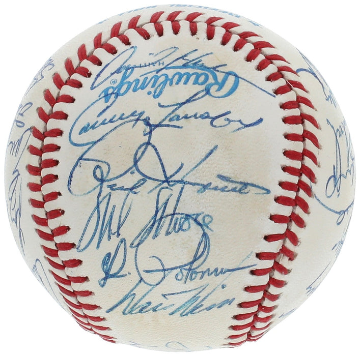 1989 Oakland A's World Series Champs Team Signed Baseball JSA COA
