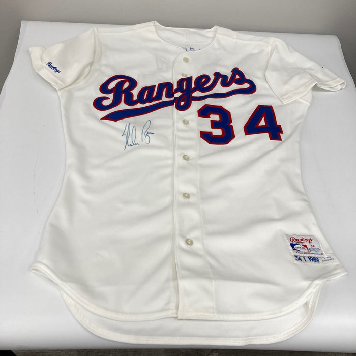 Nolan Ryan Signed 1989 Authentic Game Model Texas Rangers Jersey With JSA COA