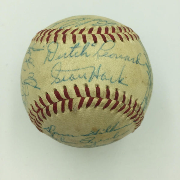 1955 Chicago Cubs Team Signed National League Baseball Ernie Banks JSA COA