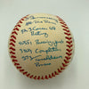 Joe Montana Signed Heavily Inscribed Career STAT Baseball Reggie Jackson COA