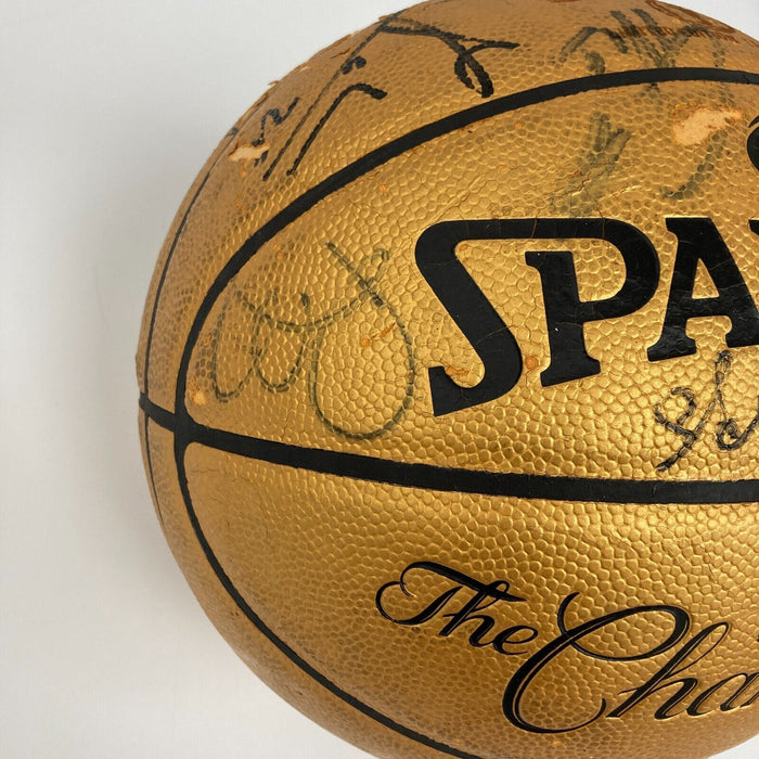 2010-11 Dallas Mavericks NBA Champs Team Signed Basketball JSA COA