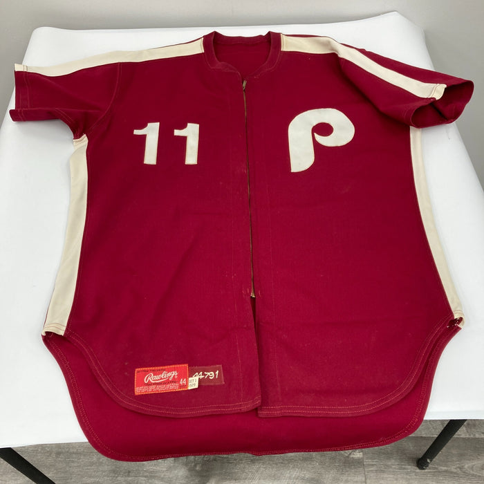 Tim McCarver 1979 Saturday Night Special Phillies Game Used Jersey MEARS A10