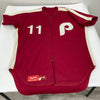 Tim McCarver 1979 Saturday Night Special Phillies Game Used Jersey MEARS A10