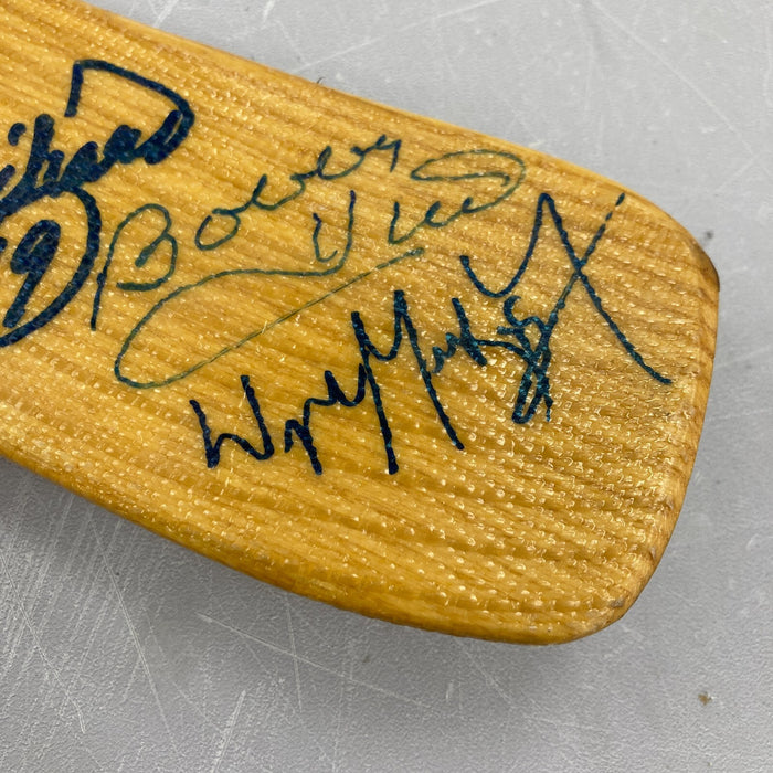 NHL 500 Goal Scorers Signed Wayne Gretzky Game Model Hockey Stick 18 Sigs JSA