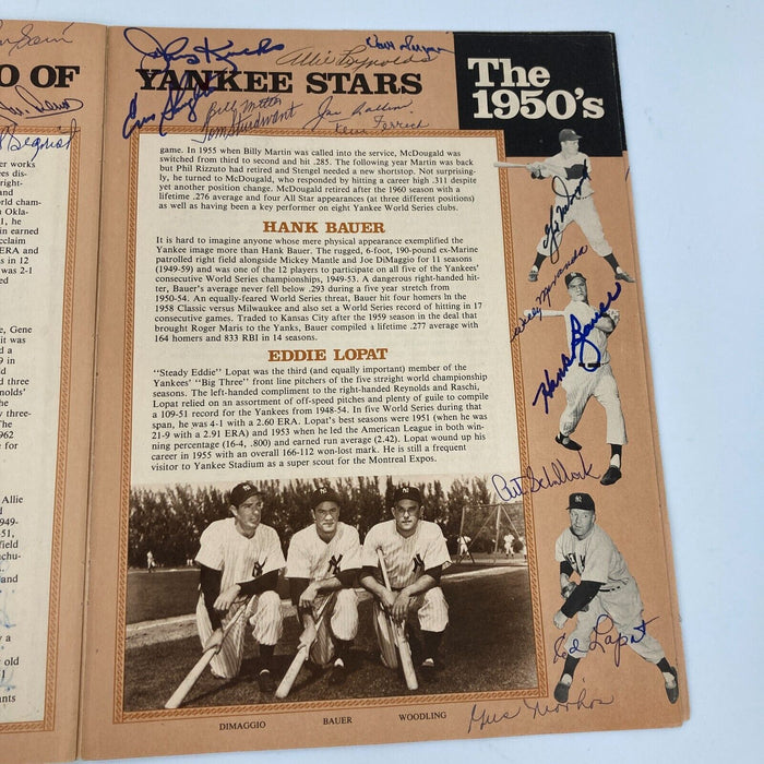 New York Yankees Signed Book 200+ Sigs! Mickey Mantle Roger Maris Joe Dimaggio