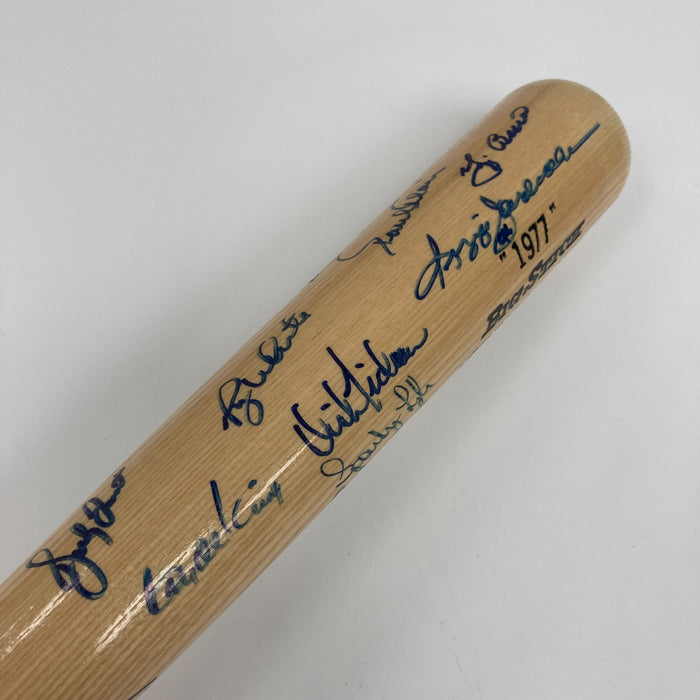 1977 New York Yankees World Series Champs Team Signed Bat JSA COA