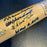 1957 Milwaukee Braves World Series Champs Team Signed Bat Hank Aaron JSA COA